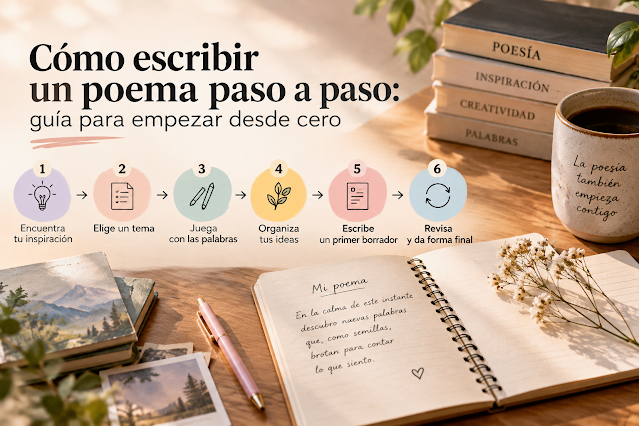 Cómo escribir un poema paso a paso: guía para empezar desde cero